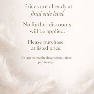 🕊Final Prices • Please Read Before Purchasing